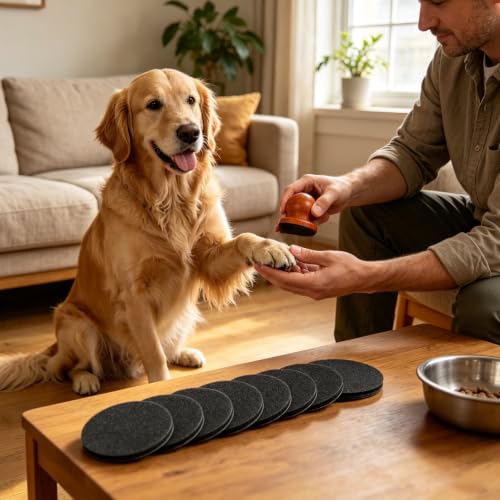 31 Pcs Dog Nail File, Wooden Manual Dog Cat Nail Filer for Scratch Board with 30 Replaceable Discs