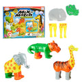 POPULAR PLAYTHINGS Magnetic Animals for Toddlers 1-3, Mix or Match Animal Toys, Set of 4 Gift for Kids - Jungle Animals | Magnetic Animals for Toddlers 1-3, for Kids, Animal Toys
