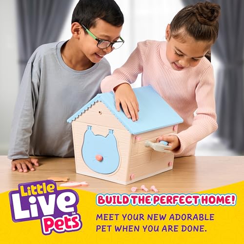Little Live Pets Cat Figurines for Kids, Interactive Hutch Animal Playset with 25+ Sounds, Outdoor Toys for 5+ Year Old Girls | Nurture play, deluxe hutch reveals surprise, 20+ accessories; interactive pet toy for girls ages 5+ - style: Kitty