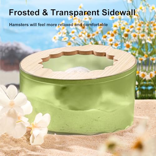Hamster Sand Bath Box, Small Animal Bathroom, Easy to Clean Bathtub, Cage Accessories for Dwarf and Syrian Hamsters, Gerbils - color: Green
