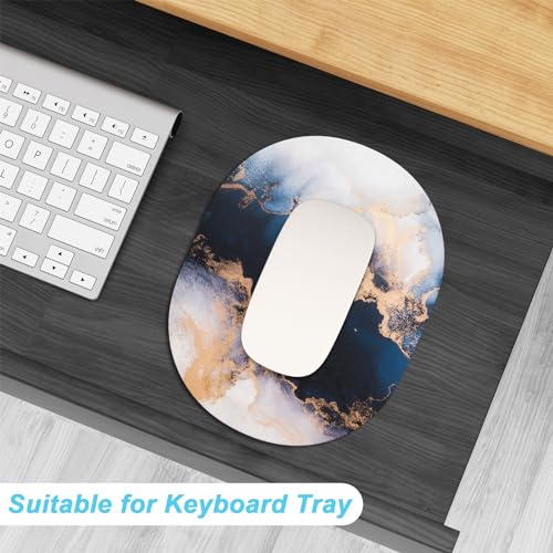 Rimilak Small Mouse Pad 6 x 8 Inch, Takes up Wrist and Mouse Space, Waterproof Compact Mini Mouse Mat for Laptop Computer Wireless Mouse Keyboard Home Office Travel,Blue Gradient Marble - color: Blue Gradient Marble, size: 8L x 6W inches