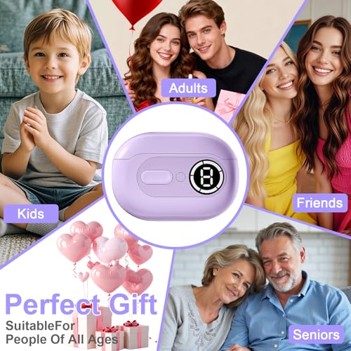 4 in 1 Electric Nail Clipper for Seniors, Automatic Nail Trimmer with Night Light & 9 Speeds Nail Polisher Fingernail Clippers for Women & Men Nail Grinder Files for Elderly - size: Violet
