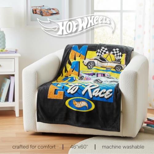 Hot Wheels Kids Bedding Super Soft Plush Throw Blanket, 46 in x 60 in, (Officially Licensed Product) by Franco - color: Hot Wheels - Made to Race, size: 46 in x 60 in
