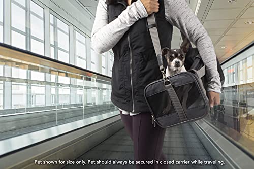 Sherpa Original Deluxe Travel Pet Carrier, Airline Approved & Guaranteed On Board - Charcoal Gray, Small - color: Charcoal Gray, size: 15.0"L x 10.0"W x 8.5"H