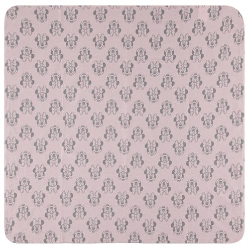 Disney Baby 4-Pack Receiving Blankets — 100% Cotton Flannel, 28" x 28" — Available in Mickey, Minnie, Pooh, Stitch or Angel — Soft Swaddle, Burp & Stroller Blankets — Gift-Ready with Ribbon Bow - color: Minnie Mouse Bows