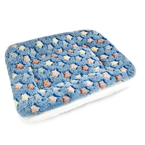 Small Animal Bed Mat, Soft & Warm, Suitable for Guinea Pig, Hamster, Rabbit, Rat and Bearded Dragon (XX-Large(19.7''x15.7''), Star Blue) - color: Star Blue, size: XX-Large(19.7''x15.7'')