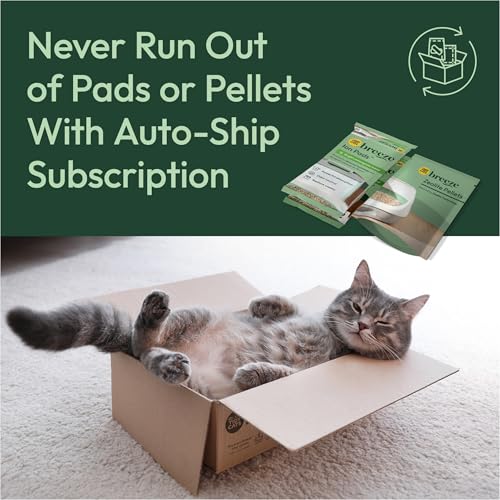 Purina Tidy Cats Breeze, Litter Box System Kit with Pellets & Pads - color: Green, size: 7.8 Pound (Pack of 1)