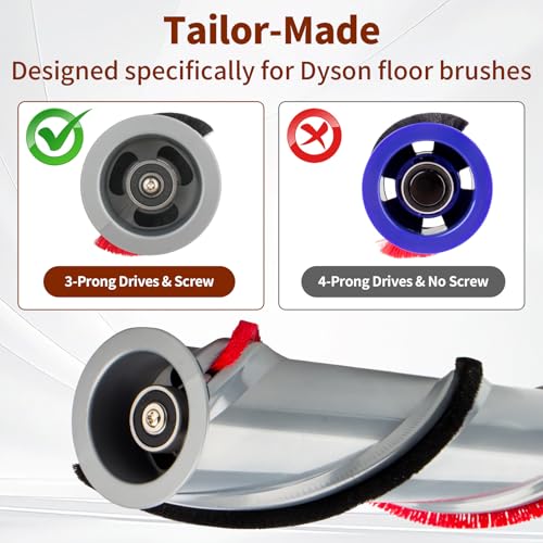 For Dyson V11 Roller Brush Replacement: For Dyson V11 Animal Absolute Cordless Vacuum - Reduce Noise Remove Pet Hair Easy To Install For Dyson Replacement Parts No 970135-01, 970100-05