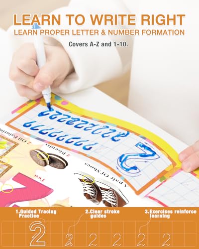 English Interactive Sound Book Alphabet Number Talking Book Toddler Kid 3-6 | Preschool ABC Educational Learning Travel Toy Sensory Autism Recharge Talking Book 600+ Audio Birthday Xmas Gift Boy Girl 3+ - style: EN-Letters and Numbers