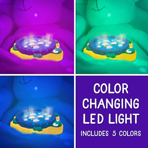 Creative Roots Mini Light Up Turtle Stepping Stone with Color-Changing LED, Acrylic Paints, and Paintbrush - Ceramic Craft Kit for Kids - style: Light Up Turtle