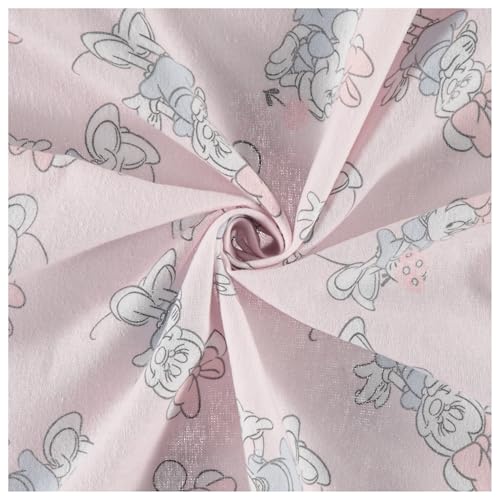 Disney Baby 4-Pack Receiving Blankets — 100% Cotton Flannel, 28" x 28" — Available in Mickey, Minnie, Pooh, Stitch or Angel — Soft Swaddle, Burp & Stroller Blankets — Gift-Ready with Ribbon Bow - color: Minnie Mouse Simply Cute