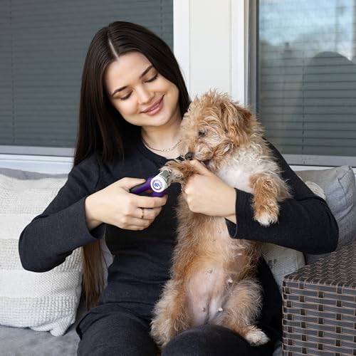 LED Pet Nail Clippers – Illuminated Dog & Cat Claw Trimmer with 3.5mm Stainless Steel Blade, Safety Guard & Built-in Light for Safe, Easy Grooming