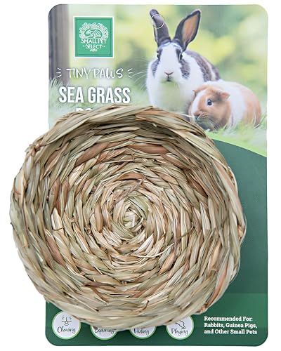 Small Pet Select Tiny Paws Seagrass Play Pack, Toys, Tunnel & Hideout | Natural Chew Toys & Cage Accessories, For Guinea Pigs, Rabbits, Bunnies & Other Small Pets