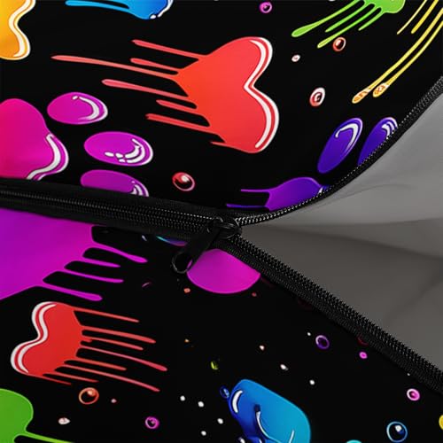 QOOMO Camping Sleeping Bags,3 Season Warm & Cool Weather,Lightweight,Waterproof Sleeping Bags for Adults & Kids,Traveling,and Outdoors,Camping Gear Equipment - color: colorful paw print
