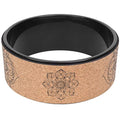 High Density PU Rubber Yoga Wheel for Stretching and Flexibility to Help Back Aches and Tension, Tear, Flexible Roller Designed, Extend Premium Back Roller - color: Black inner ring