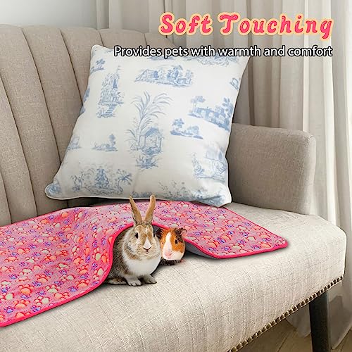 YUEPET Waterproof Guinea Pig Blankets 3 Pack, Fleece Cage Liners, L | Guinea Pig Fleece Cage Liners, Waterproof Backing, Machine Washable, Soft Fleece Surface, 48 x 24 in - color: White+pink+coffee, size: L-48"×24"