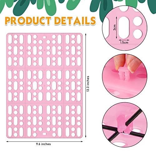 BBTO 24 Pieces Plastic Rabbit Cage Mat Durable Rabbit Feet Pad Small Animal Feet Pad Cage Resting Mat with a Convenient Connectors, Bunny Pads for Easy Cleaning for Bunny Rat Guinea Cats(Multicolor) - color: Multicolor