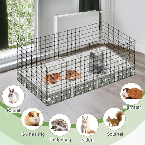Guinea Pig Cage Liner 47''L x 24''W, Waterproof Cage Liner for Small Animals Guinea Pig Habitat Pad Washable Base for Rabbit Animals