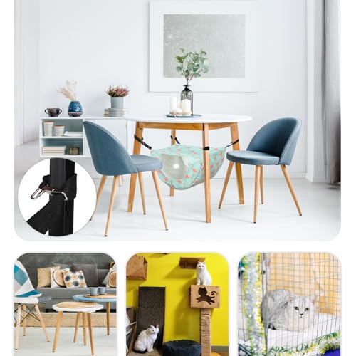 Unittype 2 Pieces Cat Cage Hammock Hanging Pet Bed Double Layer Soft Plush Hanging Pet Comfortable Hammock Bed for Indoor Kitten Ferret Hamster Rabbit or Small Animals, 2 Styles(Pineapple) - size: Pineapple