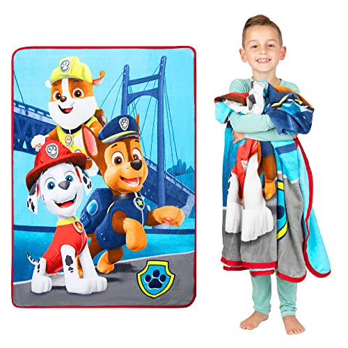 Franco Kids Bedding Super Soft Micro Raschel Throw, 46 in x 60 in, Paw Patrol - color: Paw Patrol, size: 46 in x 60 in