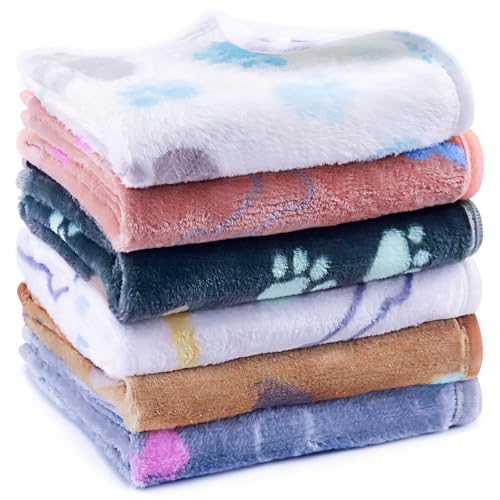YedsIntu 6 Pcs Washable Guinea Pig Blankets Absorbent Small Animal Fleece Bedding Cage Liners Reusable Pet Pee Pad Sleep Mat Pad Cover for Hamster Ferret Rabbit Chinchilla Hedgehog (Grey, 20" x 30") - color: 6 White Bulk, size: 20" x 30"