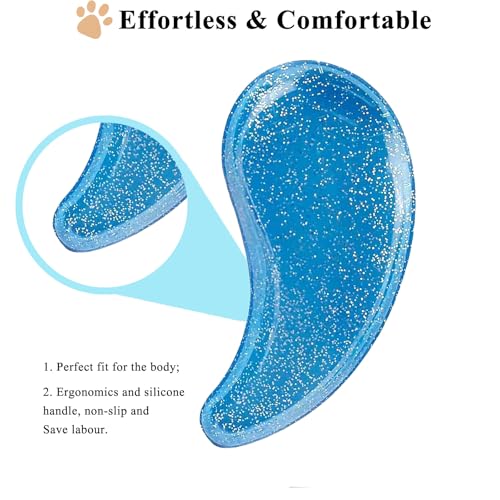 Small Dog Brush, Soft Pet Grooming Brush for Shih Tzus, Yorkies, Maltipoos, Maltese, Puppy Massaging Hair Brush, Cat Brush, for Small Animals Rabbits of All Hair Types (Starry Sky Blue) - color: Starry sky blue