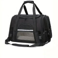 Cat Carrier Bag, Airline Approved Soft Carrier for Cats & Small Dogs | Airline approved pet carrier for pets under 15lb, breathable mesh with privacy cover, lightweight, foldable & washable - color: Black