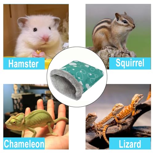 Plush Reptile Sleeping Bag Cozy Plush Sleeping Bag Lizard Hammock Soft Cushion, for Bearded Dragon, Hamster, Lizard, Gecko Sleeping Bag, Reptile and Other Small Animals (Color Random, 1Pcs)