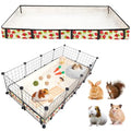 Guinea Pig Cage Liner，Washable Waterproof Oxford Cloth Cage Liners for Small Animals,Hamster Chinchilla Hedgehog Rabbit and Other Small Animals Not Include Cage(24x48 inches) - size: C&C 2x4(24x48 inches)
