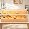Hamster Cage, 48x20x20 Hamster Tank with Acrylic Viewing Panels, Openable Top & Water-Resistant Base for Fancy Rat, Gerbil, Extra Large - size: 48.0"L x 20.0"W x 20.0"H