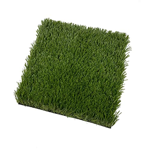 KuGuo Artificial Grass Mat, 12 x 12 in, Buffalo Grass | Flexible turf square for pet areas, crafts, plant displays and tabletop décor, trim to fit for indoor or outdoor projects