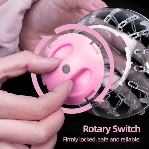 U0U Hermit Crab Running Ball Toy,Small Hermit Crab Accessories,Pink Hermit Crabs Climbing Toys,Suitable for Hermit Crabs and Hamster Rat (Pink)