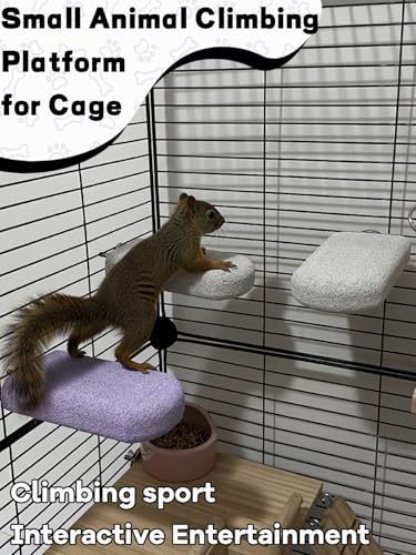 Chinchilla Lava Ledges Rat Climbing Platform 4 Pack Pumice Ledge Shelf Pet Chewing Grinding Toys Small Animals Cage Accessories for Totoro Squirrel Guinea Pig Hamster Gray - color: Gray, size: 4 PCS 5.11 x 2.75 x 0.98 inches