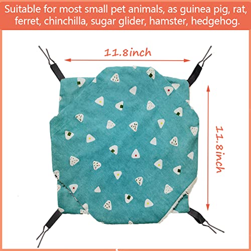 LEFTSTARER Triple-Layer Sugar Glider Hammock, Small Pet Cage Hammock, Sugar Glider Cage Accessories Hamster Bedding Small Animals Bed for Chinchilla Parrot Ferrets Rat Playing Sleeping (Candy) - color: Candy