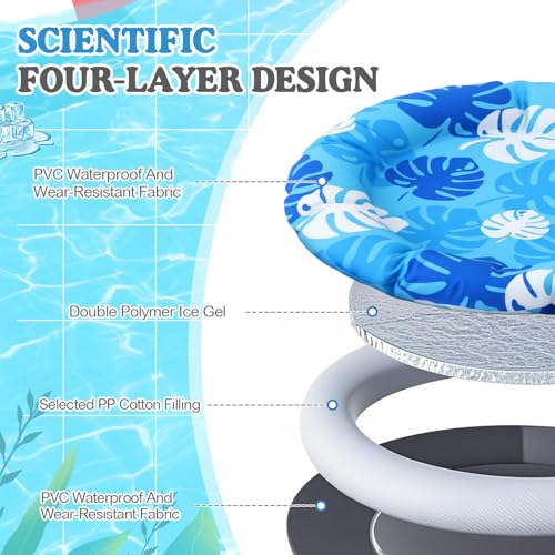 Drydiet Pet Cooling Mat for Cats & Small Dogs, Gel Pad, Washable, 20.1 in | No water or refrigeration needed; washable, scratch-resistant gel mat keeps cats and small dogs cool indoors or outdoors. - color: Blue