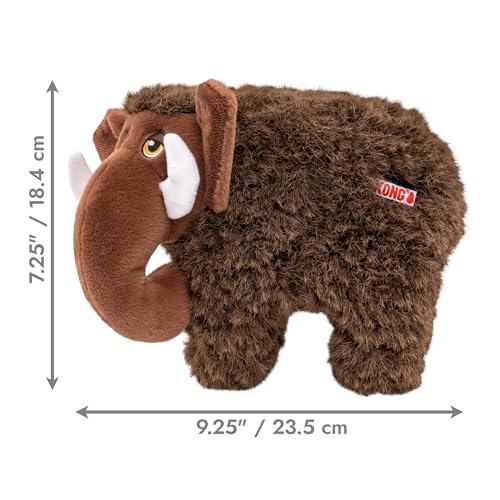 KONG Toughz Durable Plush Dog Toy - Long-Lasting Soft Chew Toy for Aggressive Chewers, Safe & Interactive for Dogs (Mammoth) - style: Mammoth