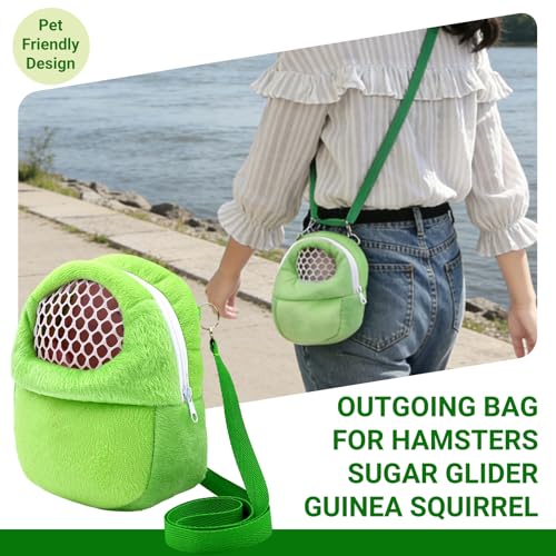 Carrier Hedgehog Portable Travel Backpack Breathable Outgoing Bag Bonding Pouch for Small Pets Hamsters Sugar Glider Chinchilla Guinea Pig and Squirrel