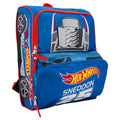 AI ACCESSORY INNOVATIONS Hot Wheels Blue Sneddon #25 Twinduction Race Car Shaped 14” Mini Backpack, Kids School Bag, Blue - color: Hot Wheels