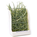 CalPalmy Hay Feeder for Rabbits, Guinea Pigs, and Chinchillas - Minimize Waste and Mess with 5.5" x 3.5" x 7.4" Hanging Alfalfa and Timothy Hay Dispenser - color: White, size: 5 1/2" x 3" x 7 3/8" (1-Pack)