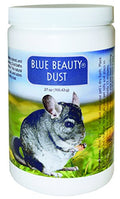Lixit Blue Beauty® Chinchilla Dust Bath, 1.5 lb Jar - Natural Small Animal Bathing Dust, Moisture & Odor Control, No Added Chemicals, Reusable Container, Made in USA