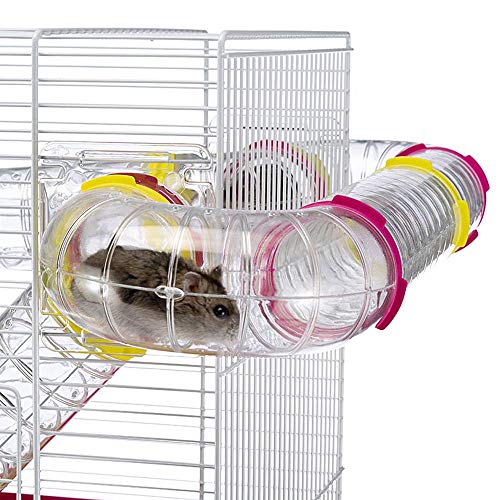 Ferplast Laura Small Hamster Cage | Fun & Interactive Cage Measures 18.11L x 11.61W x 14.8H & Includes All Accessories - style: Laura Hamster Cage