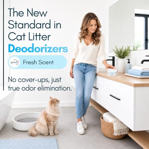 Litter Box Magic Cat Litter Deodorizer Gel, Fresh Scent, 16 Oz, Pack of 1 | Odor-Absorbing Gel Jar Neutralizes Cat Litter Box Odors with a Fresh Scent. Multi-Cat Smell Eliminator. Non-Toxic. - size: 16 Fl Oz (Pack of 1)
