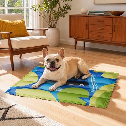 Dog Cooling Mat, L-25"x19" | Self Cooling with Non-Toxic Gel, Waterproof, Durable, For Indoor & Outdoor in Summer - size: L-25"x19"