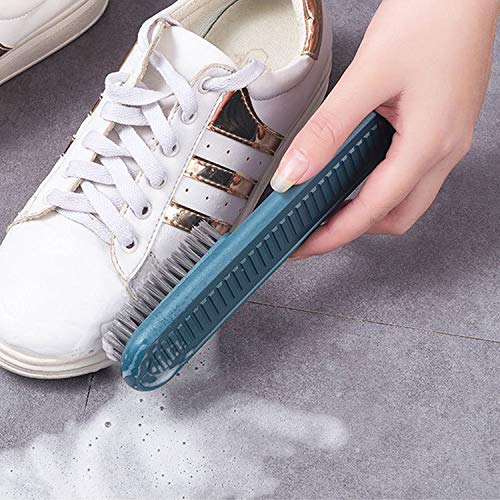 Cleaning Brush Soft Bristle Brush Laundry Scrub Brush Clothes & Shoes Brush | 2 Pack Scrubbing Brush Easy to Grip Household Cleaning Brushes Tool for Countertops Bathtubs - color: Blue