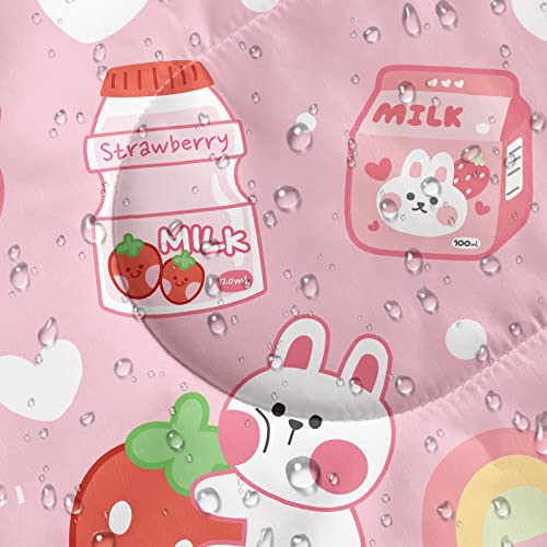 QOOMO Camping Sleeping Bags,3 Season Warm & Cool Weather,Lightweight,Waterproof Sleeping Bags for Adults & Kids,Traveling,and Outdoors,Camping Gear Equipment - color: Kawaii Rabbit 2