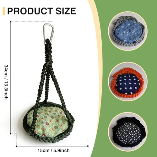 Reptile Hammock Swing Hanging Bed Bearded Dragon Hammock Reptile Accessories for Chameleon, Lizards, Gecko, Snakes, Iguana Reptiles, Geckos, Bird, Parrot, Parakeet, Cockatiel Toys（Green with pad） - color: Green with pad