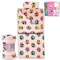 Minnie Mouse Sleeping Bag Set - Bundle with Soft Disney Slumber Bag with Pillow Plus Stickers, More for Kids, Girls | Minnie Sleeping Bag 27" x 55"