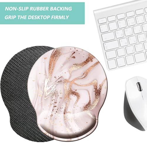 Mouse Pad with Wrist Support, Ergonomic Mouse Pad with Memory Foam Wrist Rest Cushion, Non-Slip Rubber Base Gaming Mice Pad for Home Office Computer Laptop, Beach - color: M32-Beach