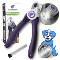LED Pet Nail Clippers – Illuminated Dog & Cat Claw Trimmer with 3.5mm Stainless Steel Blade, Safety Guard & Built-in Light for Safe, Easy Grooming