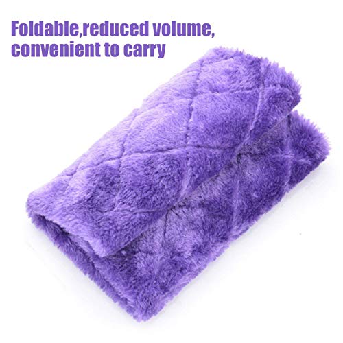 Winter Warm Bird Nest House Shed Hut Hanging Hammock Finch Cage Plush Fluffy Birds Hut Hideaway for Hamster Parrot Macaw Budgies Eclectus Parakeet Cockatiels Cockatoo Lovebird (S, Purple) - color: Purple, size: S